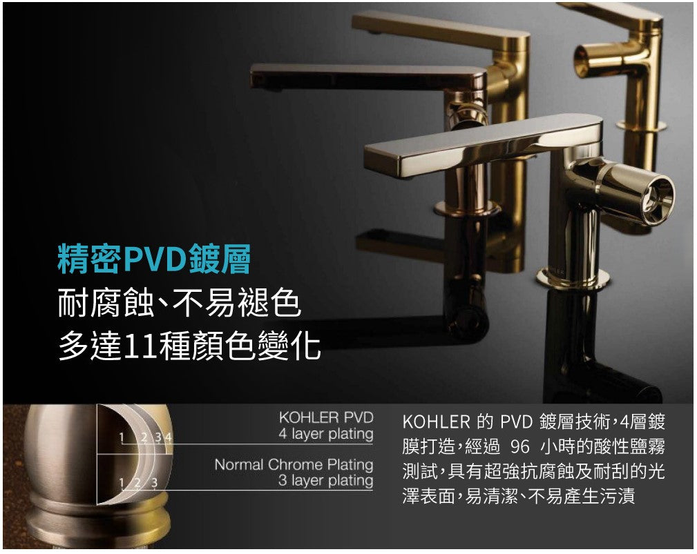 
                  
                    KOHLER 科勒 Parallel 多色 水龍頭 高腳龍頭 面盆龍頭 23475T-4
                  
                