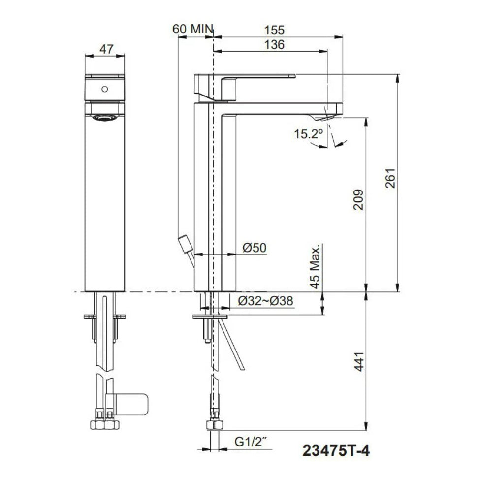 
                  
                    KOHLER 科勒 Parallel 多色 水龍頭 高腳龍頭 面盆龍頭 23475T-4
                  
                