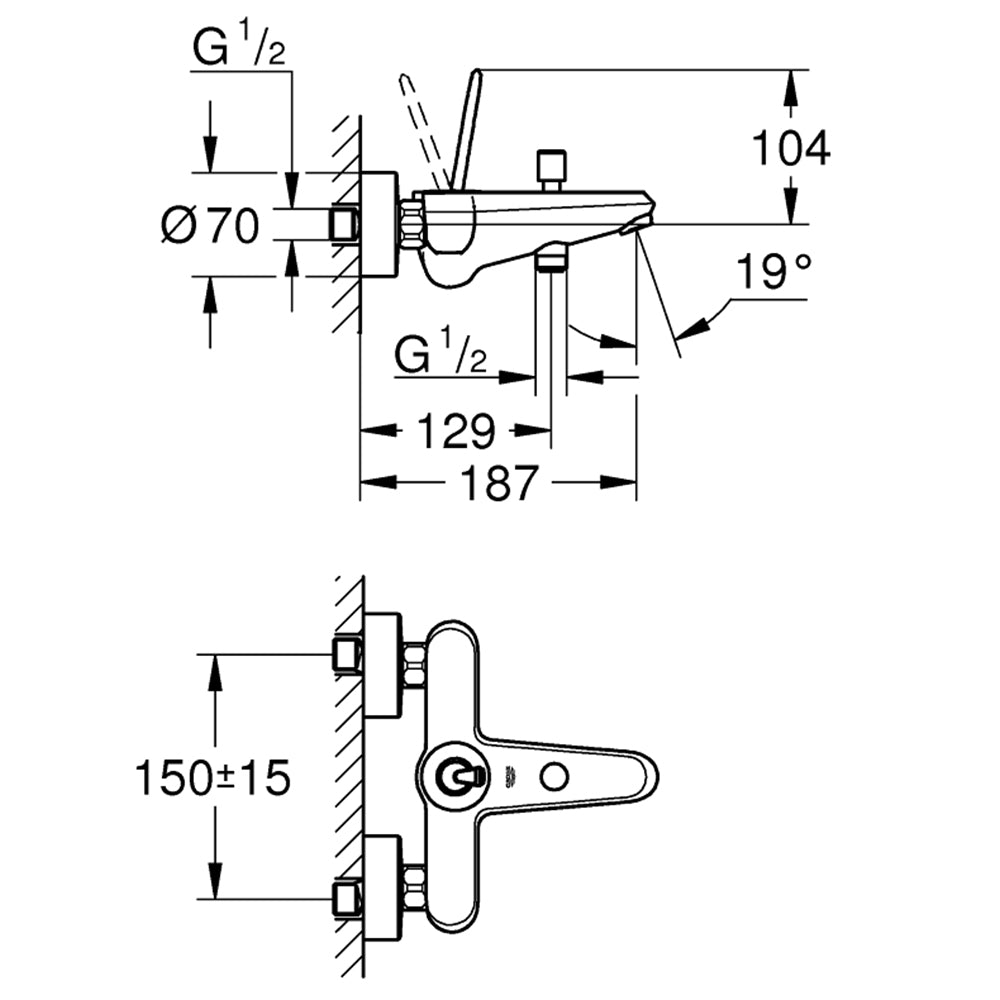 
                  
                    GROHE 高儀 德國品牌 EURODISC JOY 浴缸淋浴龍頭 23431
                  
                