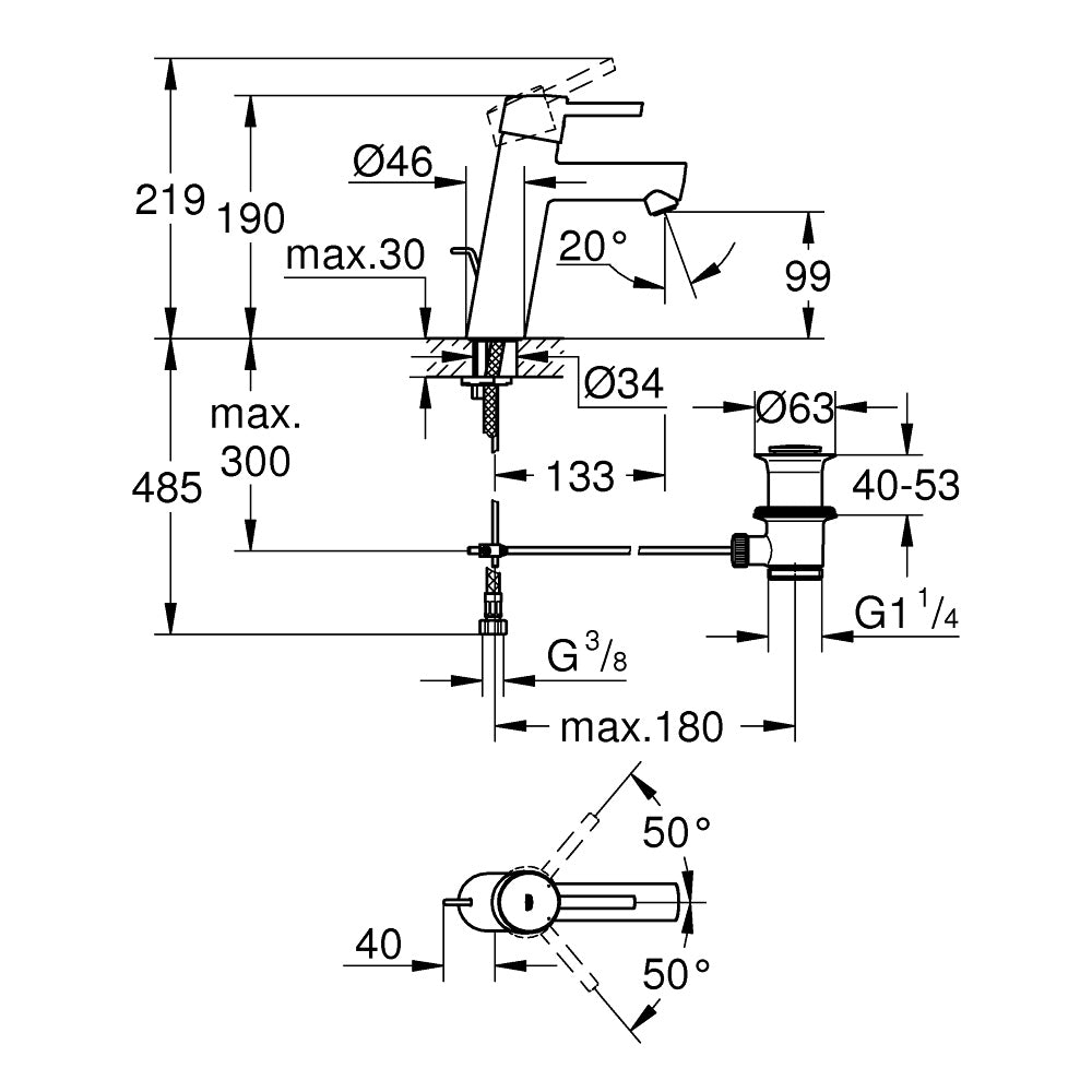 
                  
                    GROHE 高儀 德國品牌 CONCETTO 面盆龍頭 臉盆龍頭 (M) 23450
                  
                