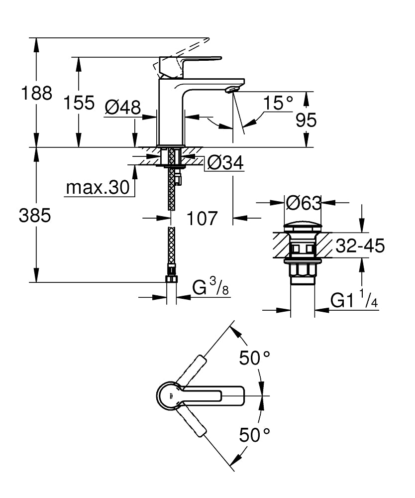 
                  
                    GROHE 高儀 德國品牌 LINEARE 多色 面盆龍頭 臉盆龍頭 (XS) 23791
                  
                