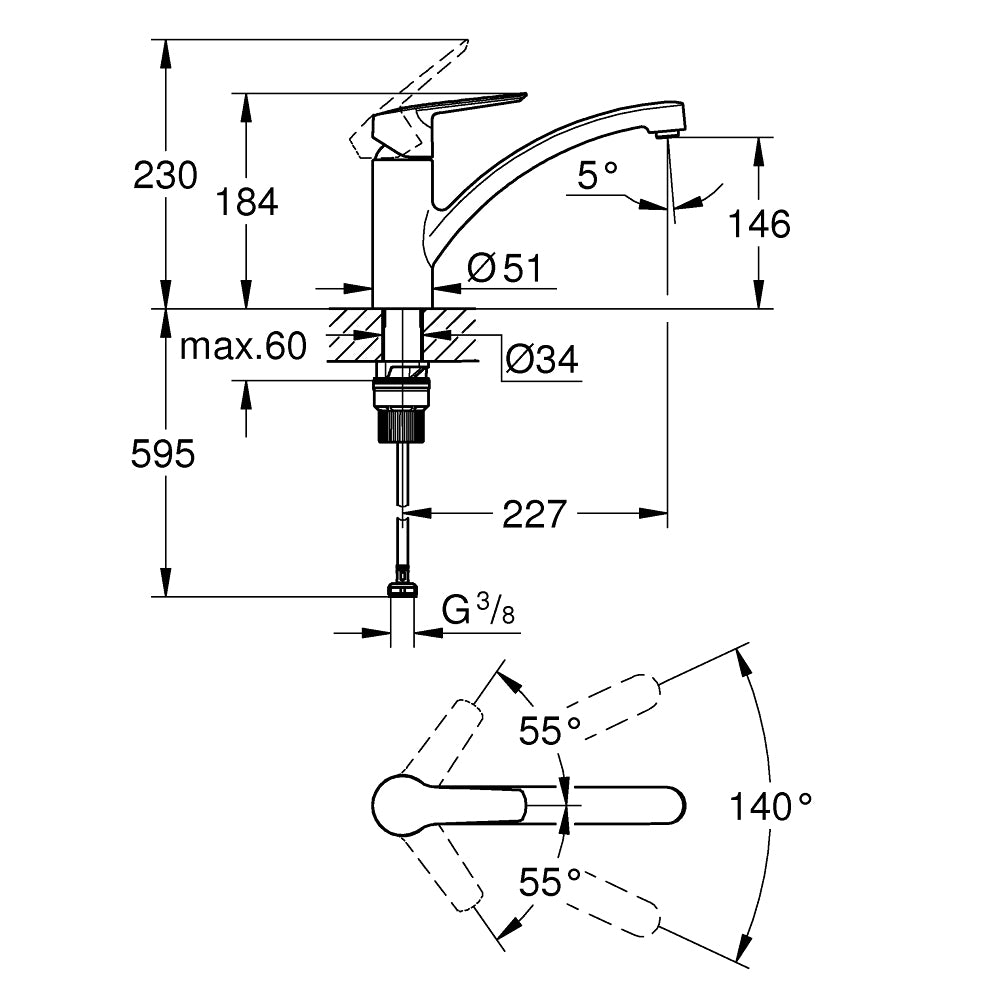 
                  
                    GROHE 高儀 EUROSMART 廚房龍頭 水龍頭 30530
                  
                