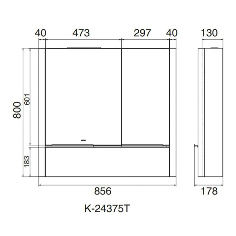 
                  
                    KOHLER 科勒 Maxispace 2.0 800mm 鏡櫃 浴鏡 24375T
                  
                