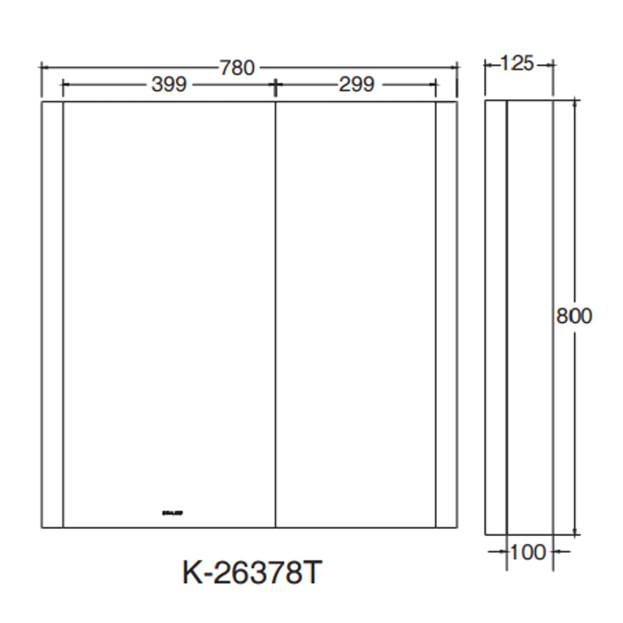 
                  
                    KOHLER 科勒 Verdera 2.0 600mm 鏡櫃 浴鏡 26378T
                  
                