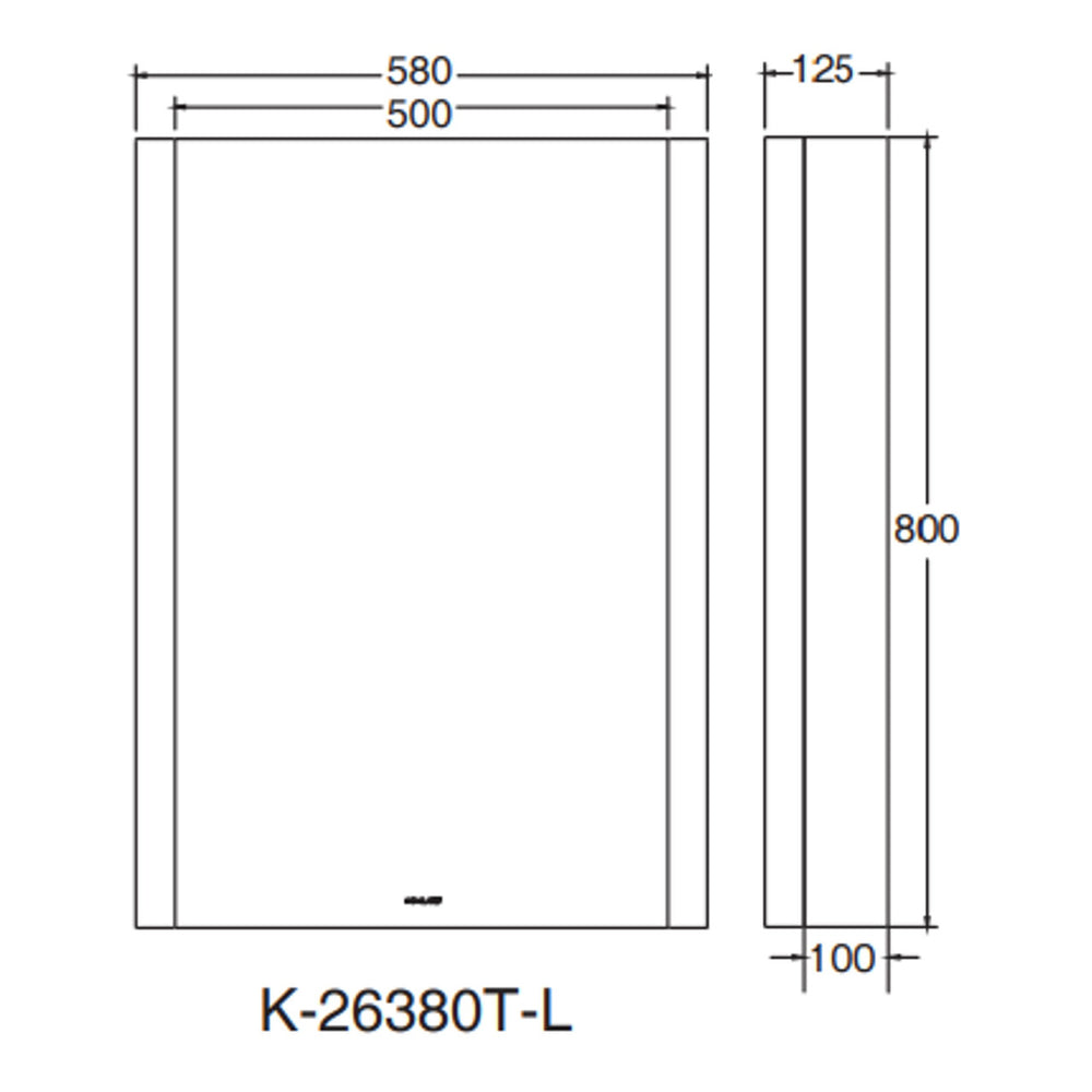 
                  
                    KOHLER 科勒 Verdera 2.0 600mm 鏡櫃 浴鏡 26380T
                  
                