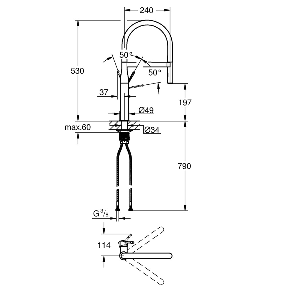 
                  
                    GROHE 高儀 Essence Profi 多色 專業級 廚房龍頭 伸縮龍頭 30294
                  
                