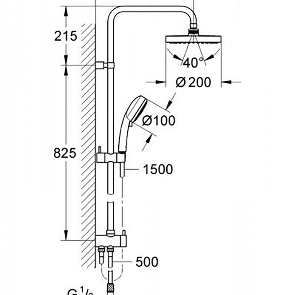 
                  
                    GROHE 高儀 TEMPESTA COSMOPOLITAN SYSTEM 200 頂灑組 27394
                  
                