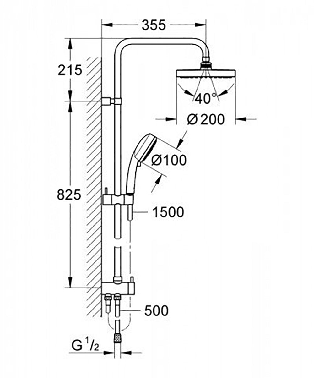 
                  
                    GROHE 高儀 TEMPESTA COSMOPOLITAN SYSTEM 200 頂灑組 27394
                  
                