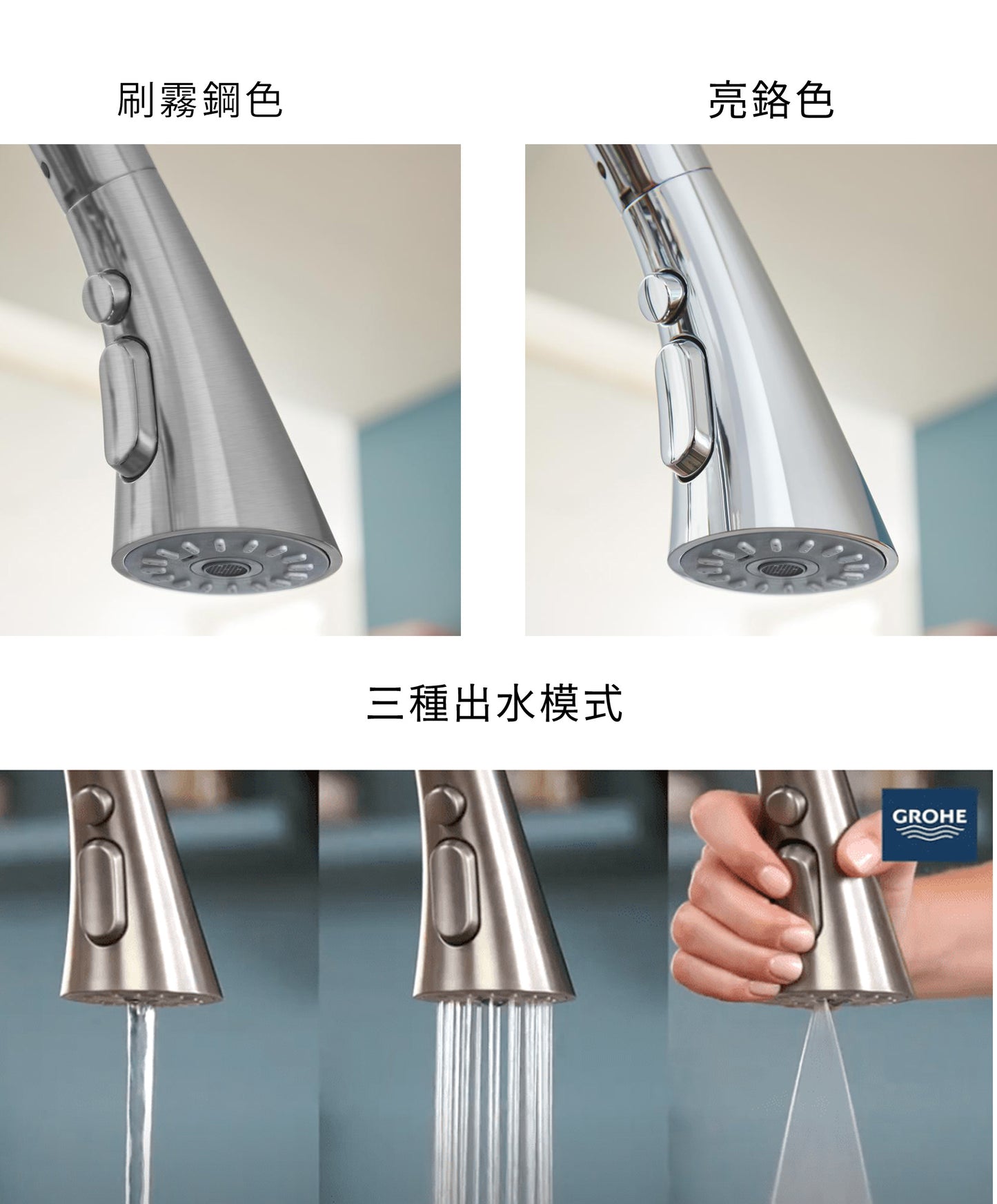 
                  
                    GROHE 高儀 ZEDRA 雙色 廚房龍頭 伸縮龍頭 32294
                  
                