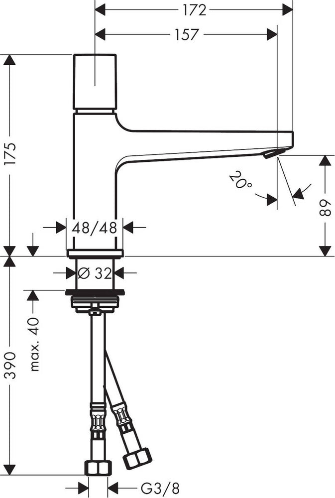 
                  
                    hansgrohe 漢斯格雅 Metropol 按壓臉盆龍頭 面盆龍頭 水龍頭 (S) 32570
                  
                