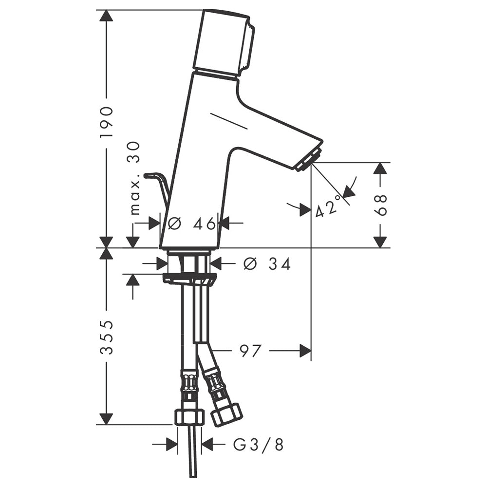 
                  
                    hansgrohe 漢斯格雅 Talis Select S 面盆龍頭 臉盆龍頭 水龍頭 72040
                  
                