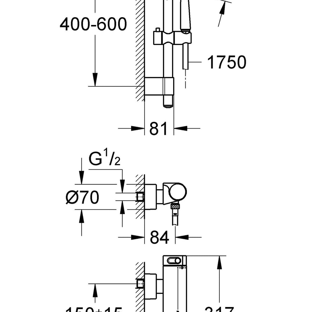 
                  
                    GROHE 高儀 GROHTHERM 2000 恆溫 淋浴龍頭 滑桿組 34281 34282
                  
                