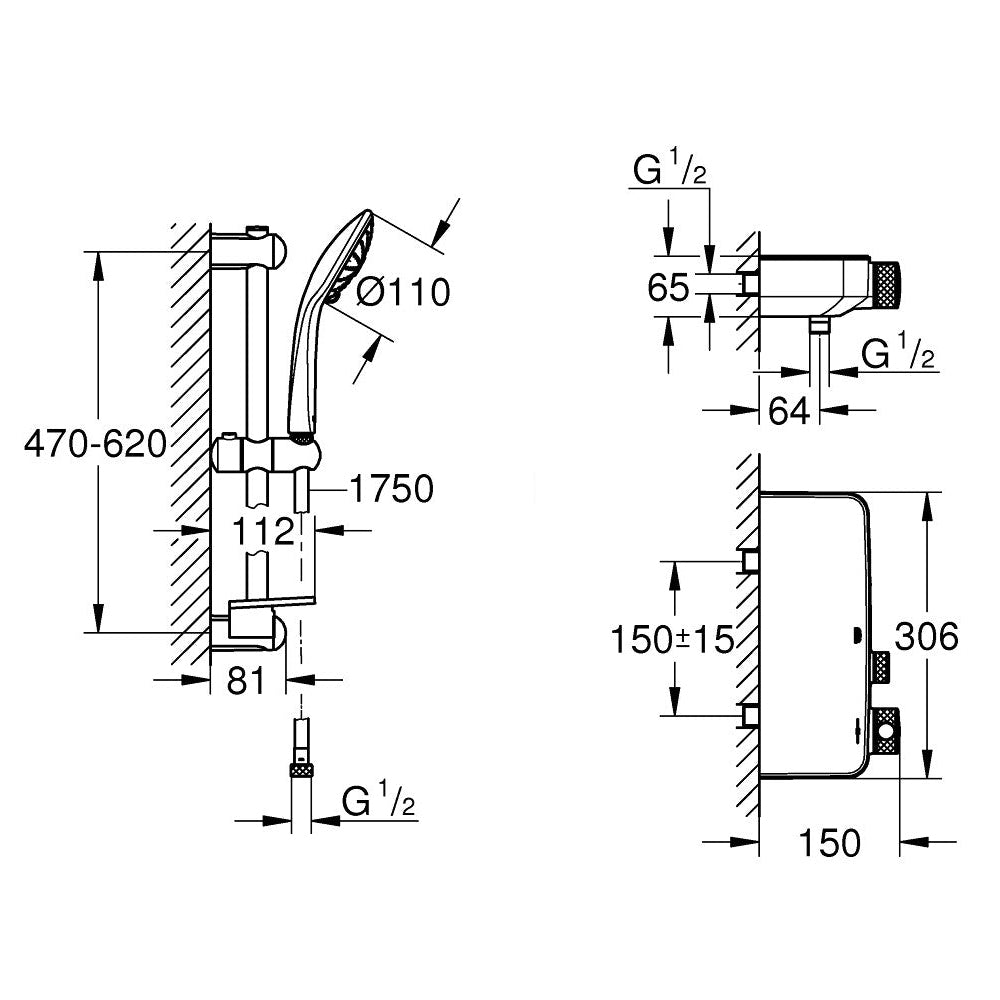 
                  
                    GROHE 高儀 德國品牌 GROHTHERM SMARTCONTROL 淋浴龍頭 蓮蓬頭組 34720
                  
                