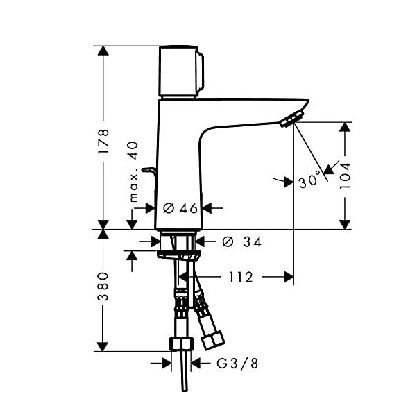 
                  
                    hansgrohe 漢斯格雅 Talis Select E 臉盆龍頭 面盆龍頭 水龍頭 71750
                  
                