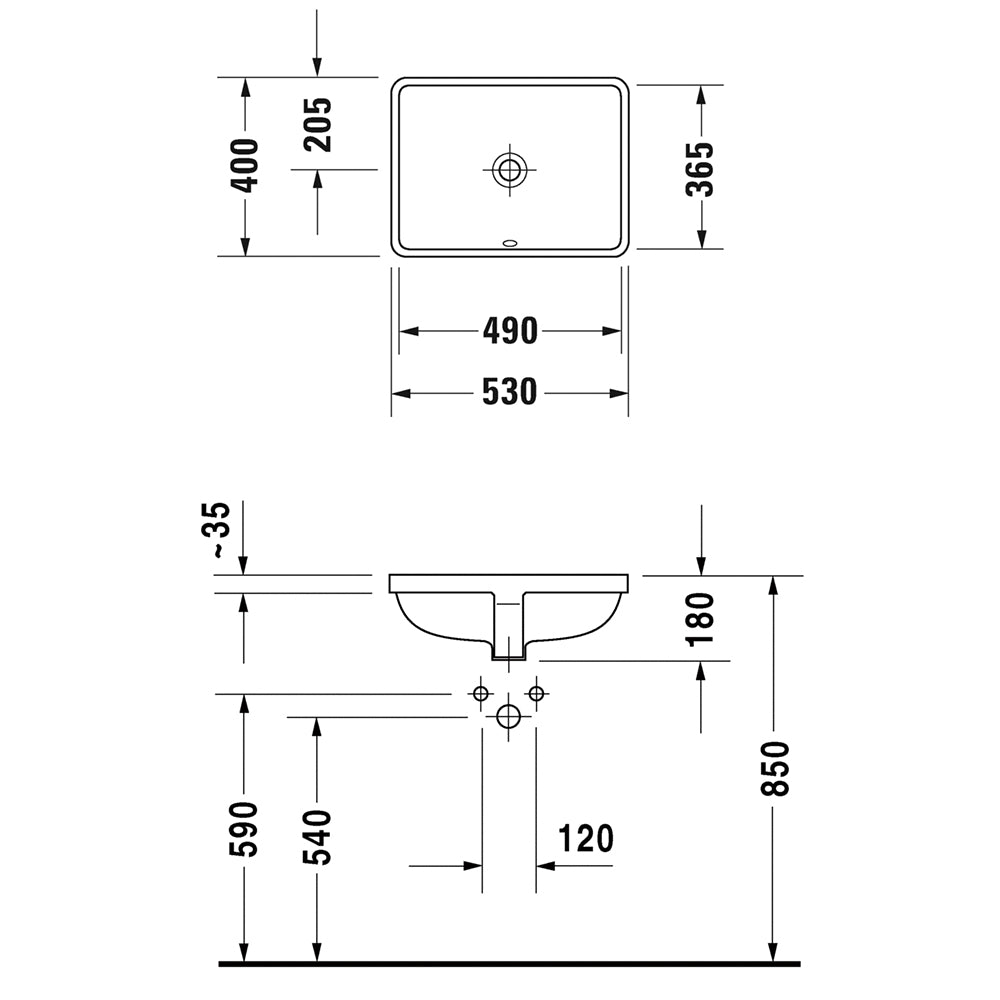 
                  
                    DURAVIT 德國品牌 Starck 3 下嵌盆 面盆 臉盆 30549
                  
                