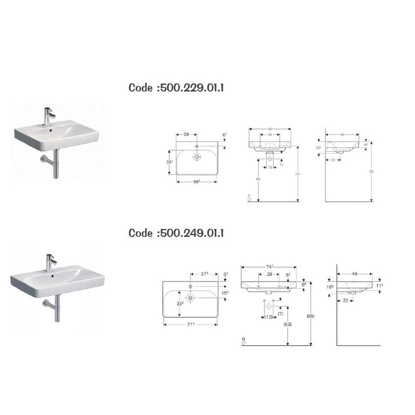 
                  
                    GEBERIT 德國品牌 Smyle系列 可壁掛 台上盆 臉盆 面盆 50022 50025
                  
                