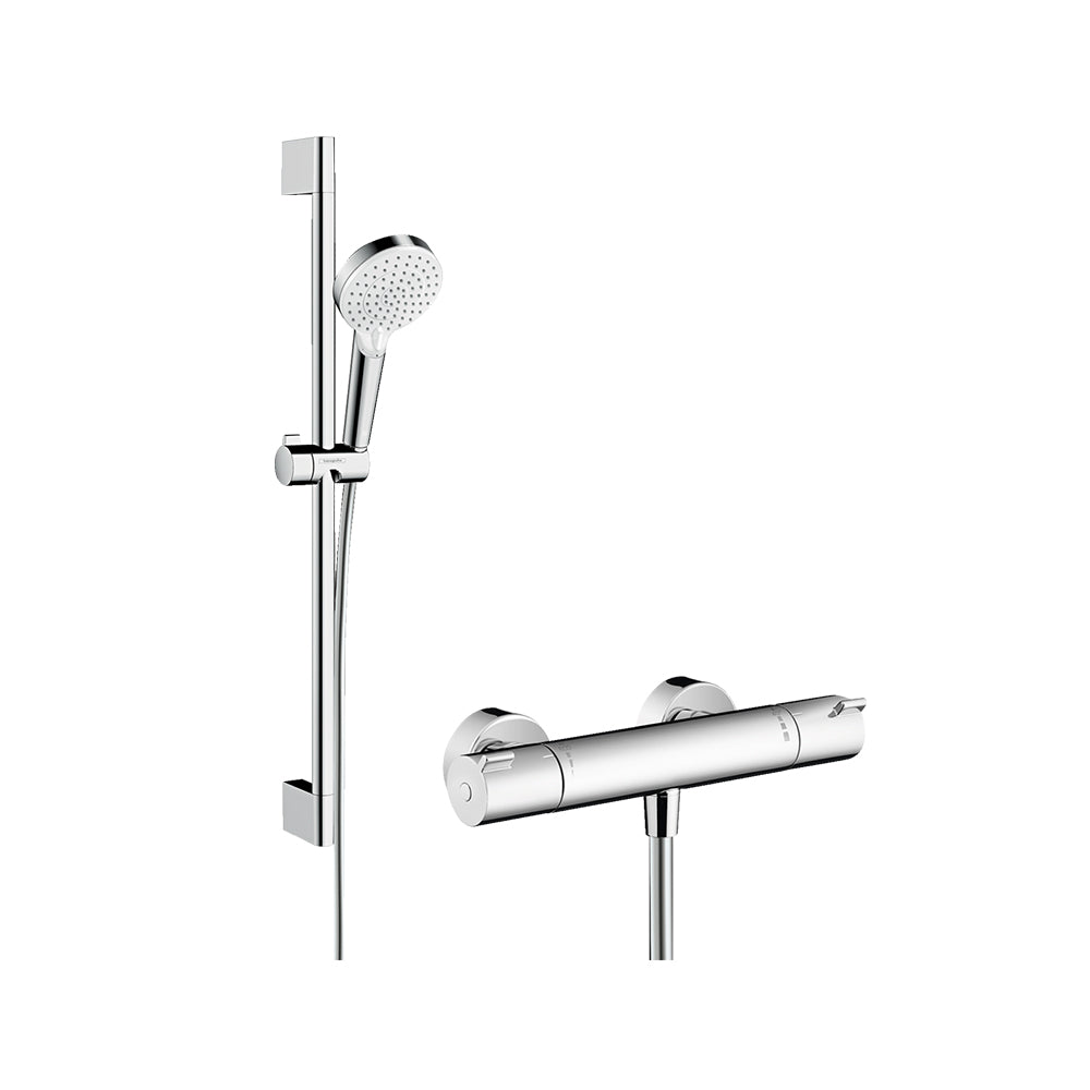 hansgrohe 漢斯格雅 Crometta 恆溫 淋浴龍頭 滑桿組 27813 27812