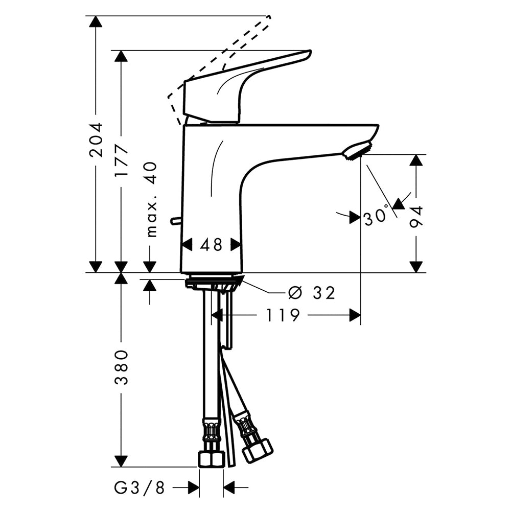 
                  
                    hansgrohe 漢斯格雅 Focus 面盆龍頭 臉盆龍頭 水龍頭 31607
                  
                