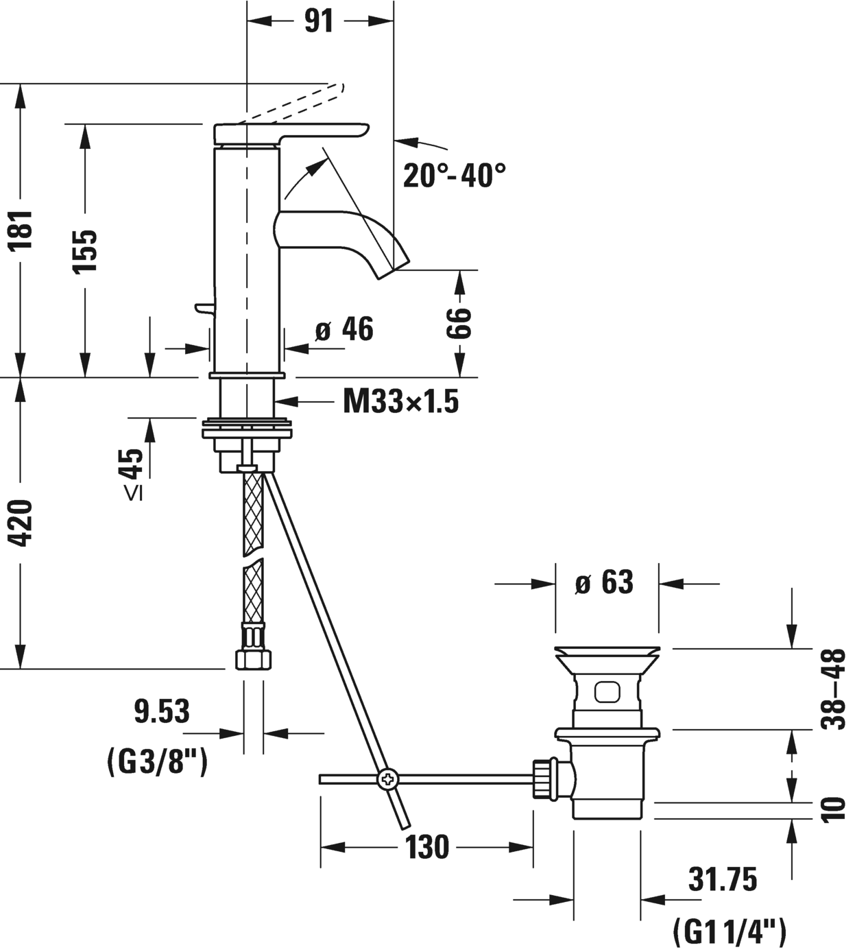 
                  
                    DURAVIT 德國品牌 C.1 雙色 面盆龍頭 臉盆龍頭 水龍頭 (S) C11010001
                  
                