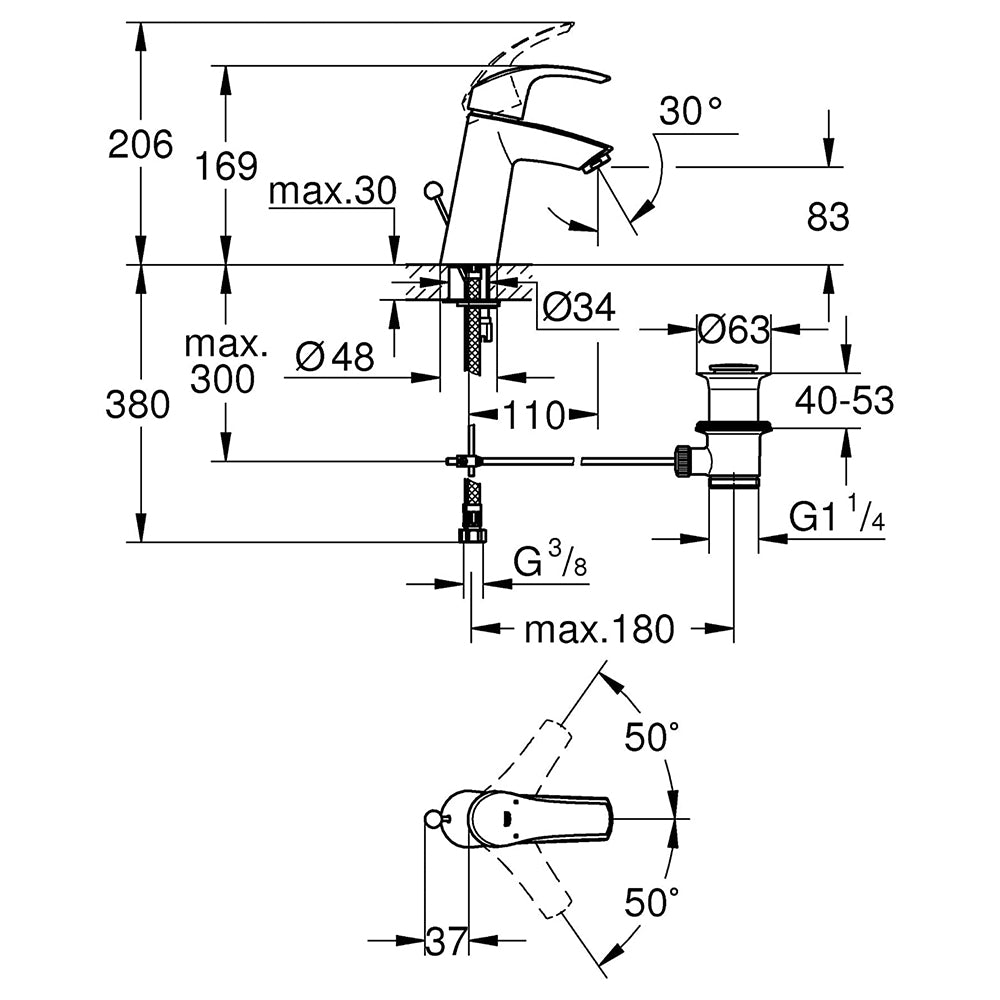 
                  
                    GROHE 高儀 德國品牌 EUROSMART 面盆龍頭 臉盆龍頭 23322
                  
                