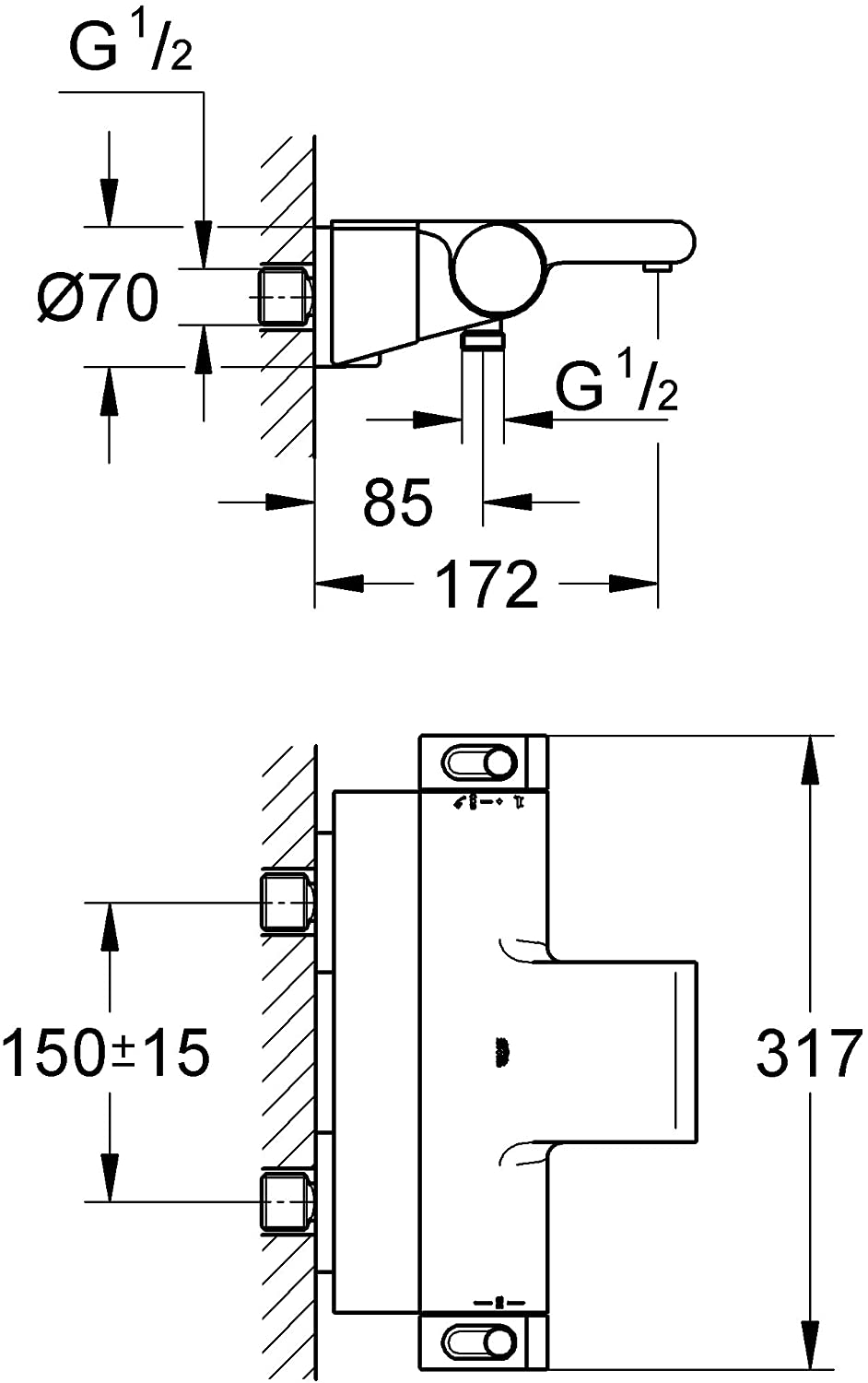 
                  
                    GROHE 高儀 德國品牌 GROHTHERM 2000 恆溫 浴缸淋浴龍頭 34464
                  
                