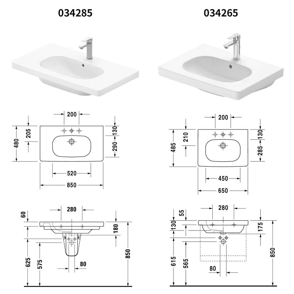 
                  
                    DURAVIT 德國品牌 D-code 檯面盆 面盆 臉盆 034285 034265
                  
                