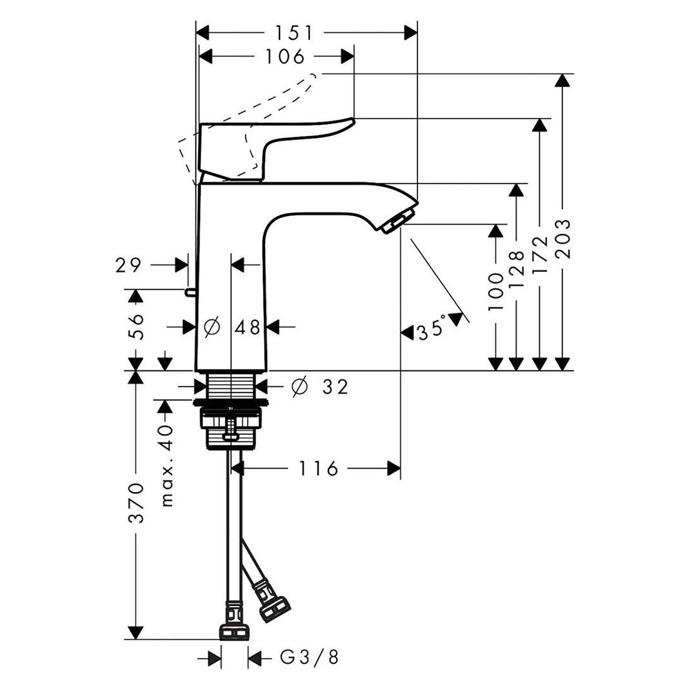 
                  
                    hansgrohe 漢斯格雅 Metris 臉盆龍頭 面盆龍頭 水龍頭 (M) 31080
                  
                