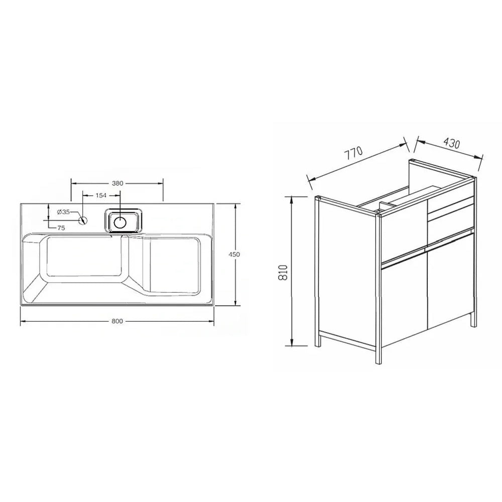 
                  
                    KOHLER 科勒 MAXISPACE 2.0 防水浴櫃 木紋 面盆浴櫃組 奶茶色 80cm 23799T
                  
                