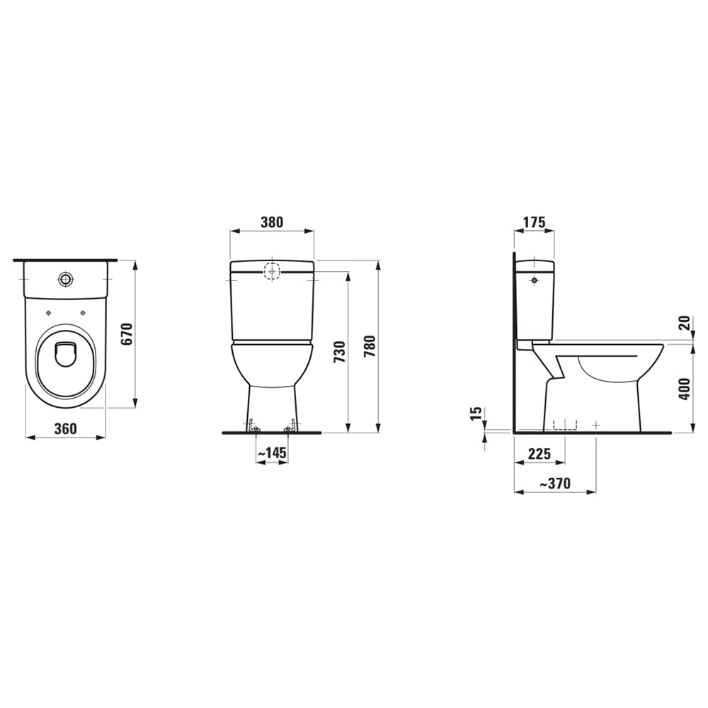 
                  
                    LAUFEN 瑞士品牌 PRO 分體馬桶 馬桶 824957
                  
                