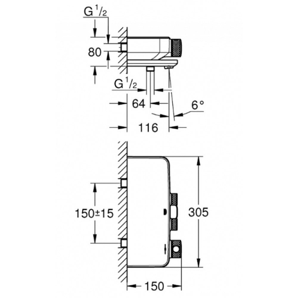 
                  
                    GROHE 高儀 德國品牌 GROHTHERM SMARTCONTROL 恆溫 浴缸淋浴龍頭 34718
                  
                