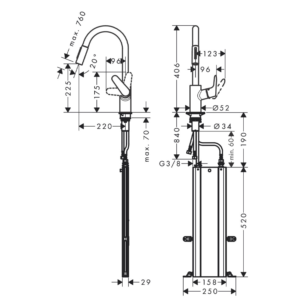 
                  
                    hansgrohe 漢斯格雅 Talis M71 雙色 水龍頭 廚房龍頭 sBox款 73817
                  
                