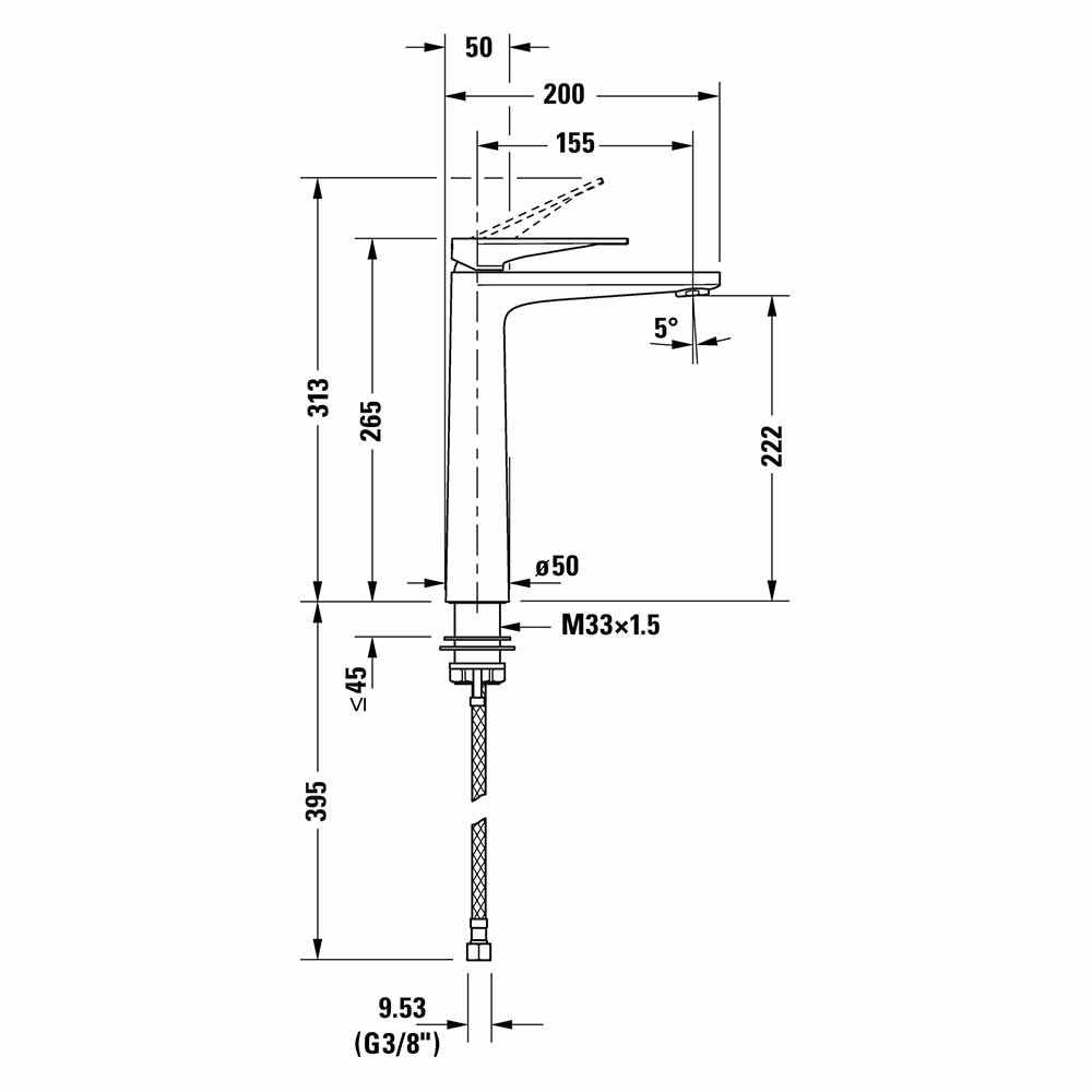 
                  
                    DURAVIT 德國品牌 Tulum 雙色 高腳龍頭 臉盆龍頭 水龍頭 (L) TU1040002010
                  
                