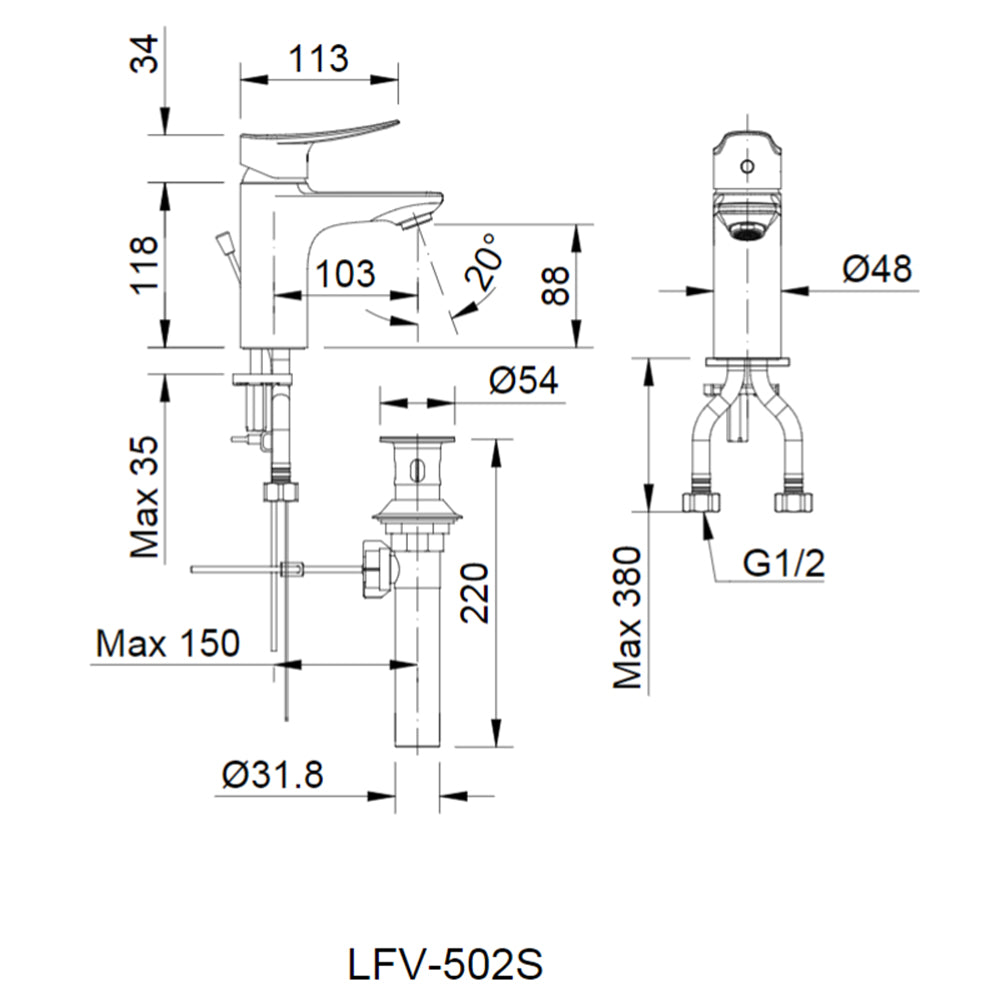 
                  
                    INAX 伊奈 日本品牌 面盆龍頭 水龍頭 LFV-502S
                  
                