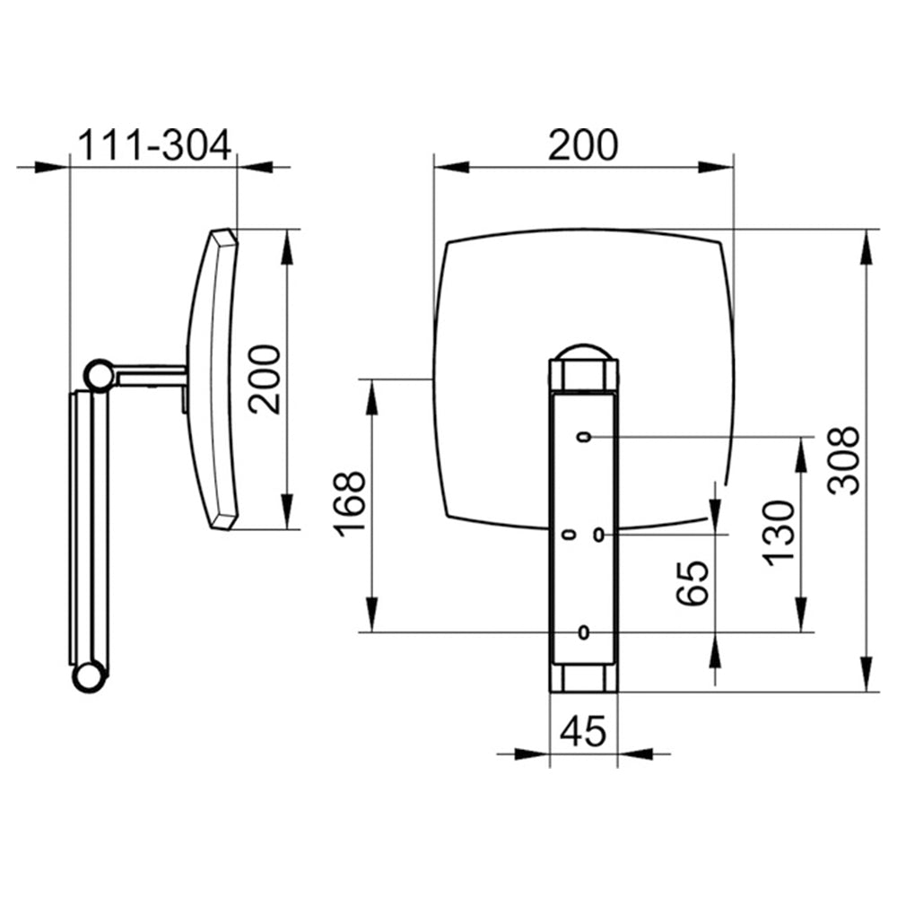 KEUCO 凱高德國品牌iLook 浴室配件單面放大鏡浴鏡17613 – 德意衛浴