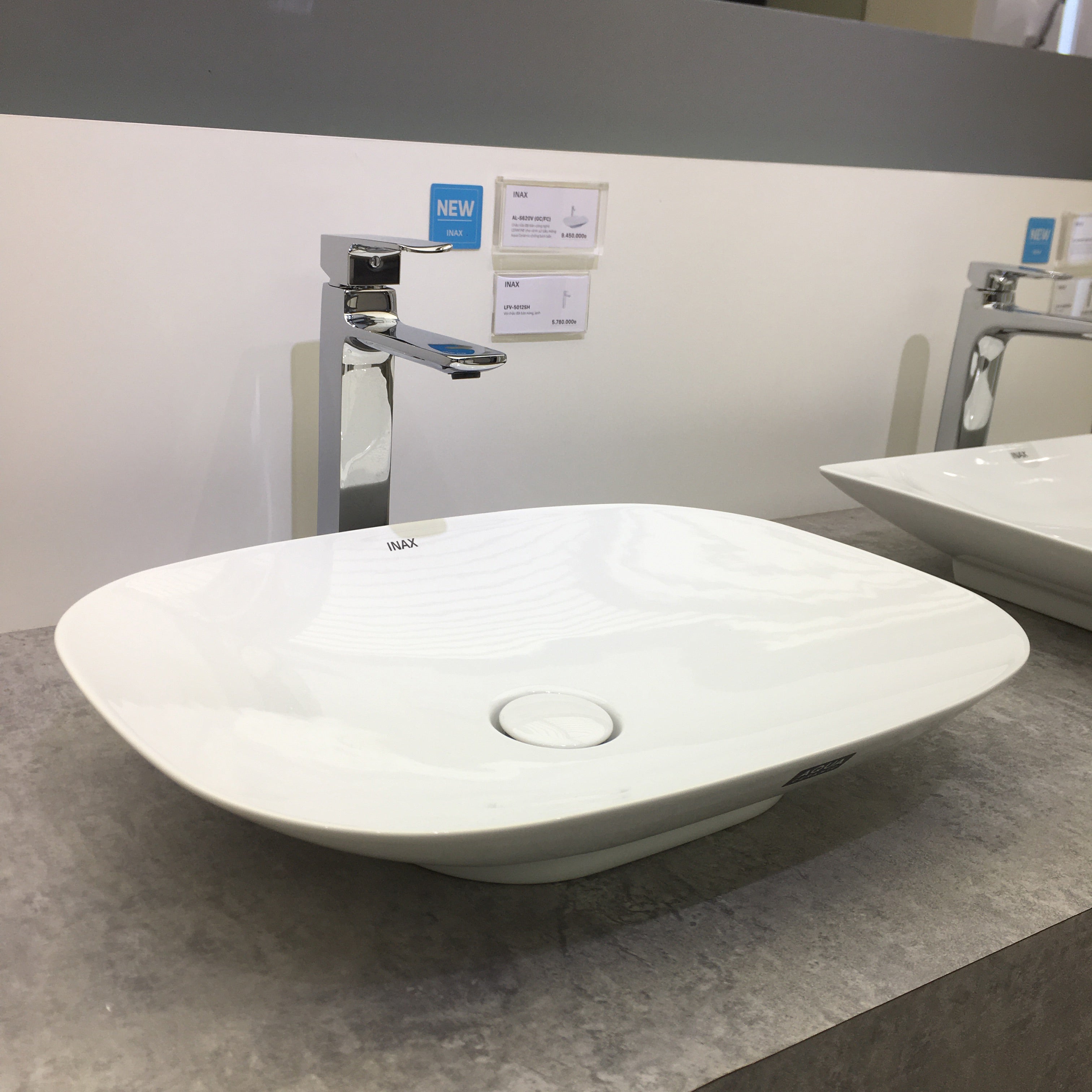 INAX 伊奈日本品牌薄翼京瓷台上盆面盆臉盆AL-S620V-TW – 德意衛浴