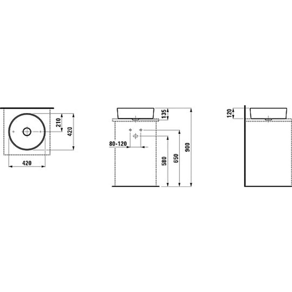 
                  
                    LAUFEN 瑞士品牌 KARTELL 檯面盆 面盆 臉盆 不可壁掛 81233
                  
                