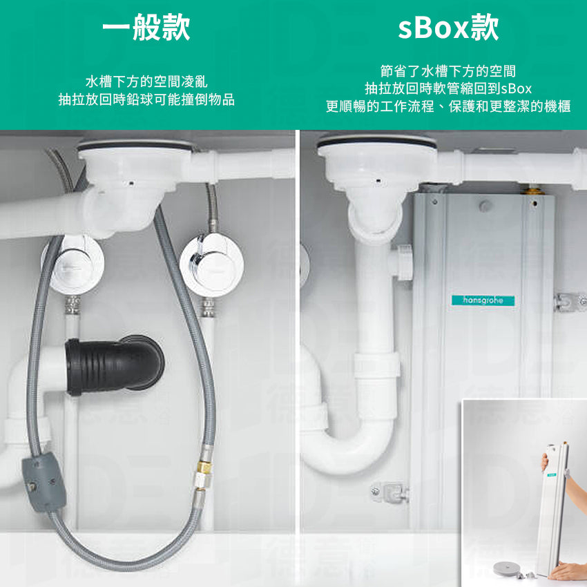 
                  
                    hansgrohe 漢斯格雅 Aquno Select M81 多色 廚房龍頭 瀑布出水 sBox款 73830
                  
                